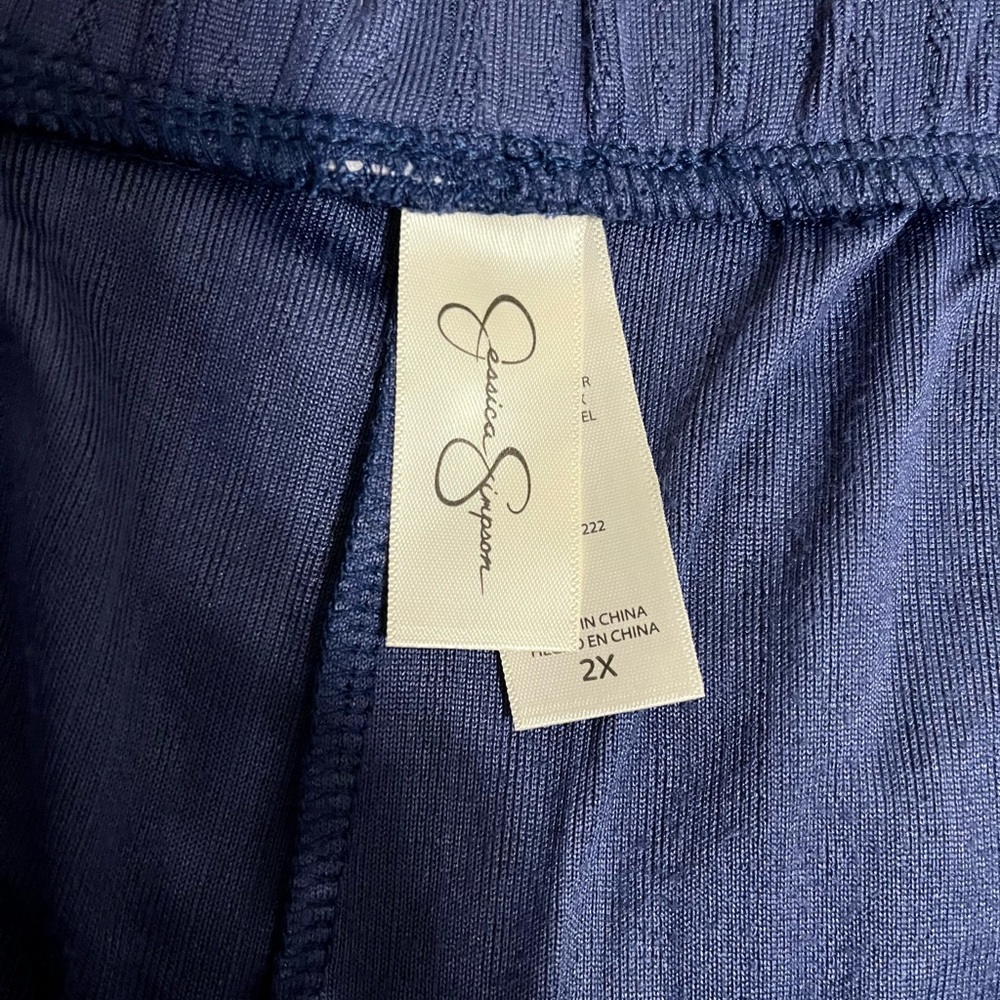 Jessica Simpson Women's Navy Sleepwear - Pajama two piece Set - Picture 4 of 5
